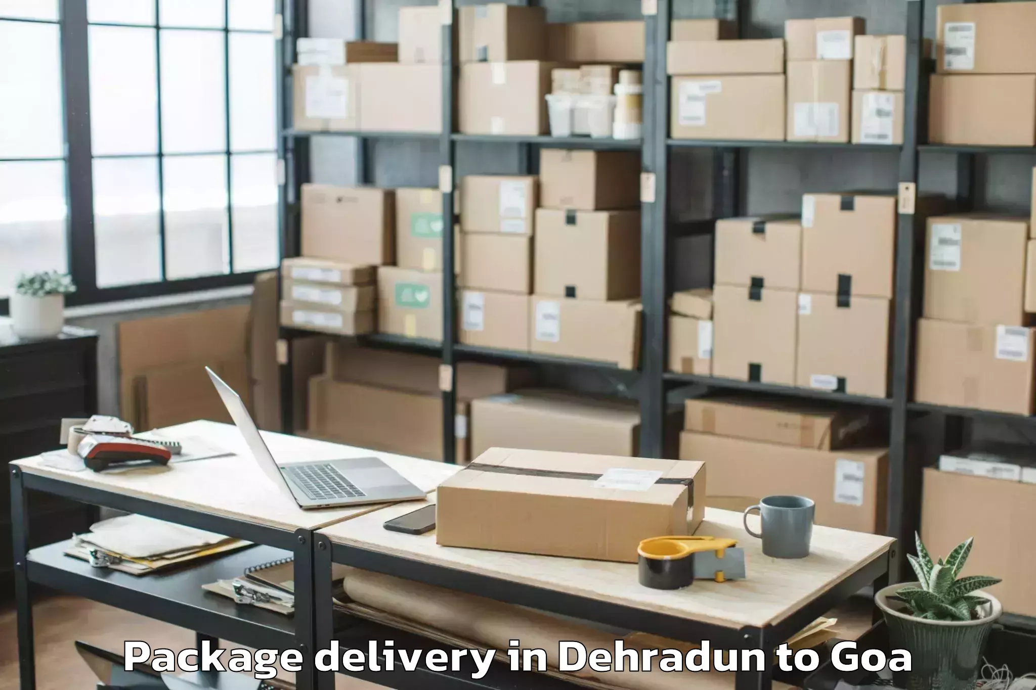 Affordable Dehradun to Colovale Package Delivery